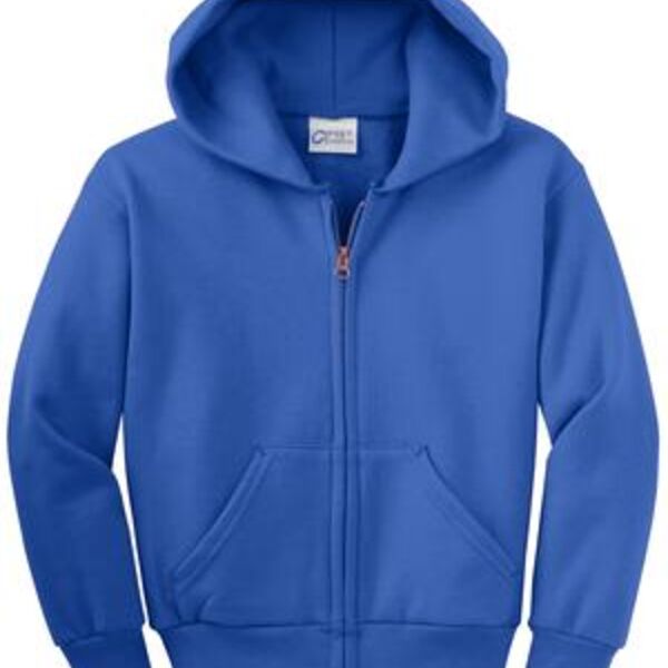 Youth Full Zip Hooded Sweatshirt Thumbnail