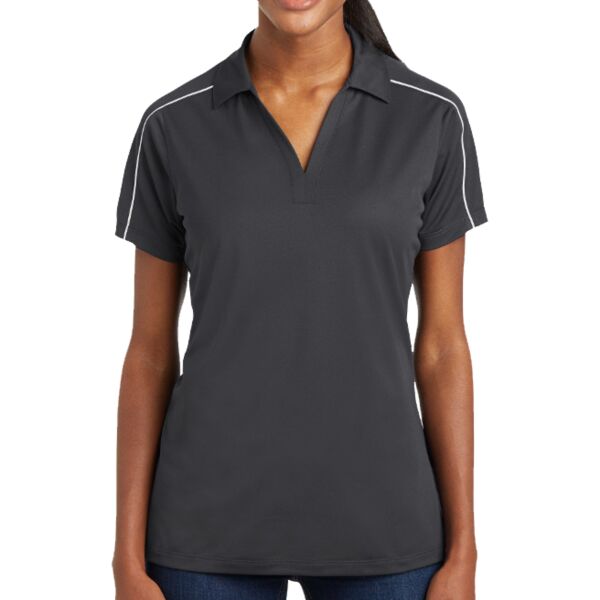 Ladies Micropique Sport Wick ® Piped Polo Thumbnail