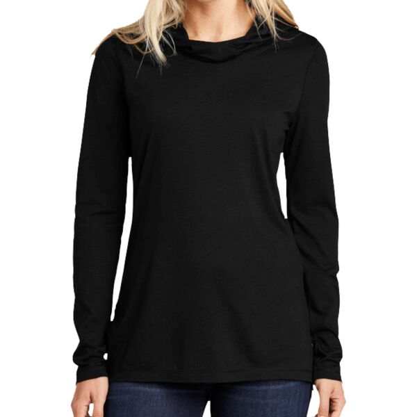 Ladies PosiCharge ® Tri-Blend Wicking Long Sleeve Hoodie Thumbnail