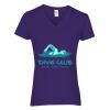 Women's Heavy Cotton™ V-Neck T-Shirt Thumbnail